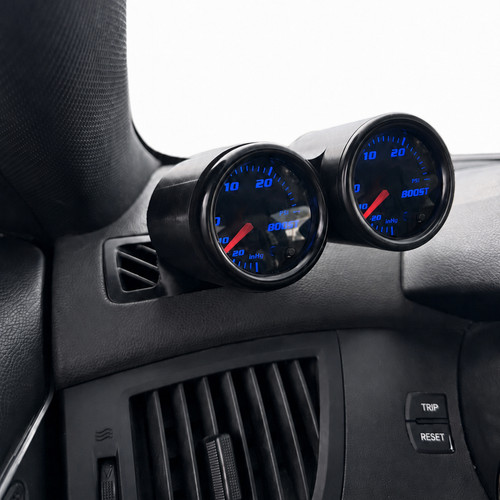 Dual gauge pod mount for